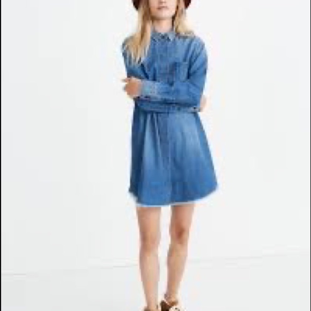 Madewell Denim Oversized Ex-Boyfriend Shirtdress
